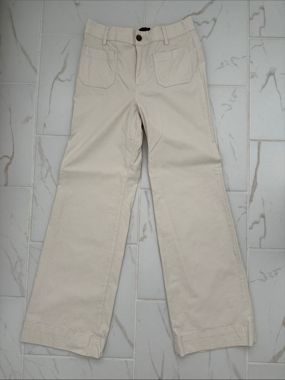 J. Crew Cream Pants Lizzy